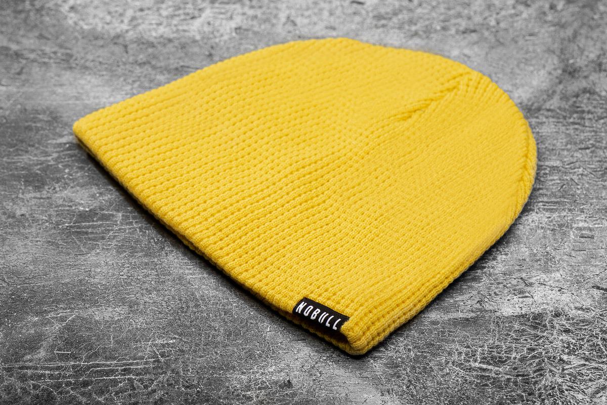 Nobull Waffle Neon Men\'s Beanie Yellow | Australia (PF0248)